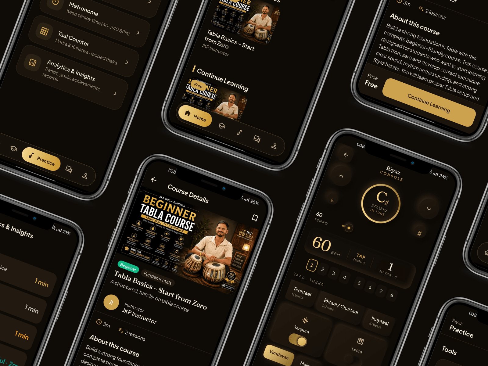 JKP Tabla Gurukul, Music Learning App, built by Brokoders