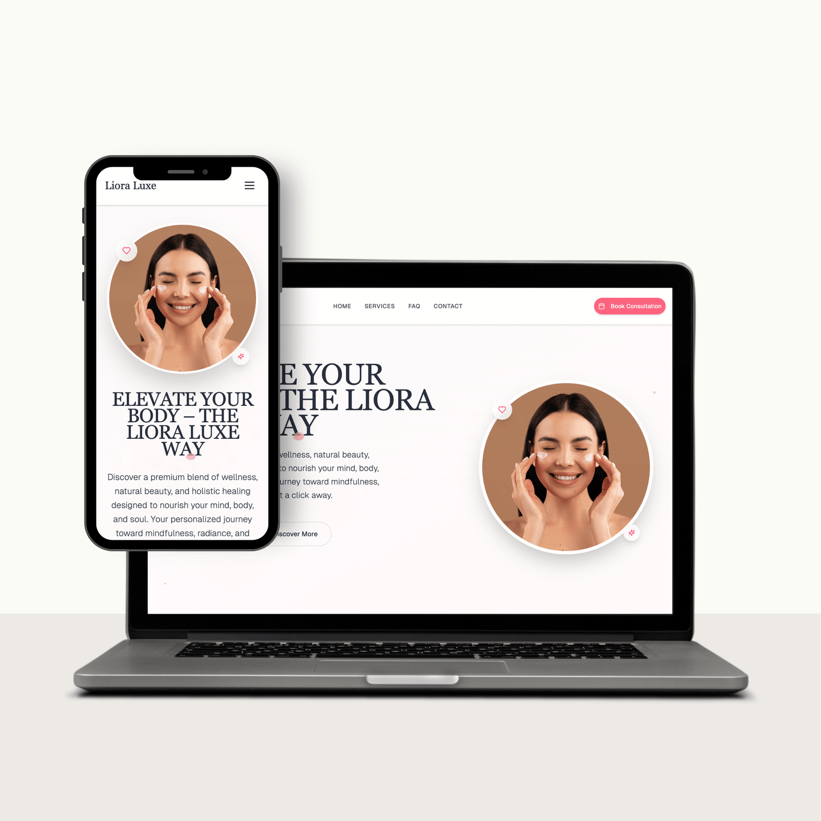 Liora Luxe, Wellness & Beauty Platform, built by Brokoders