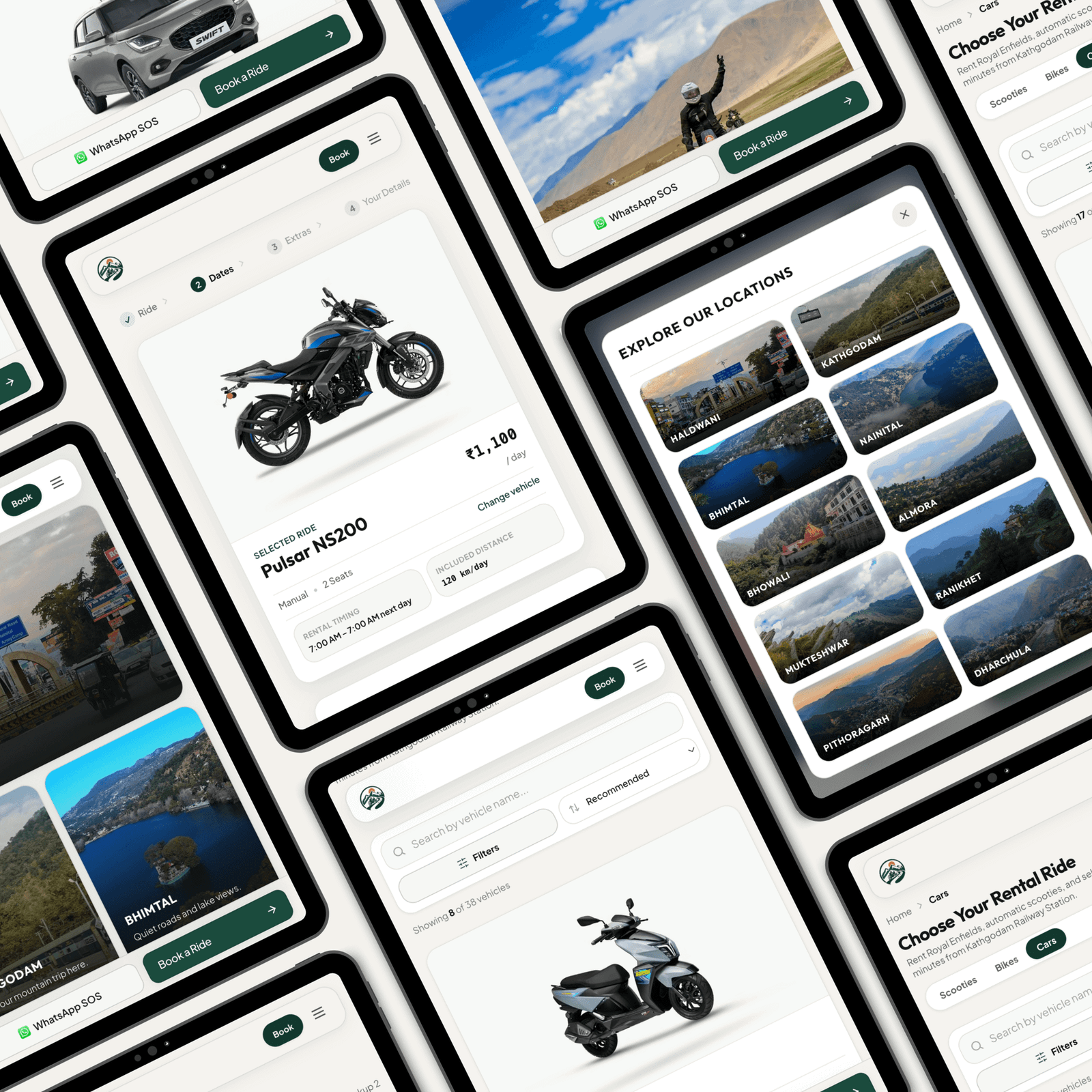 Mountain Riders, Vehicle Rental Platform, built by Brokoders